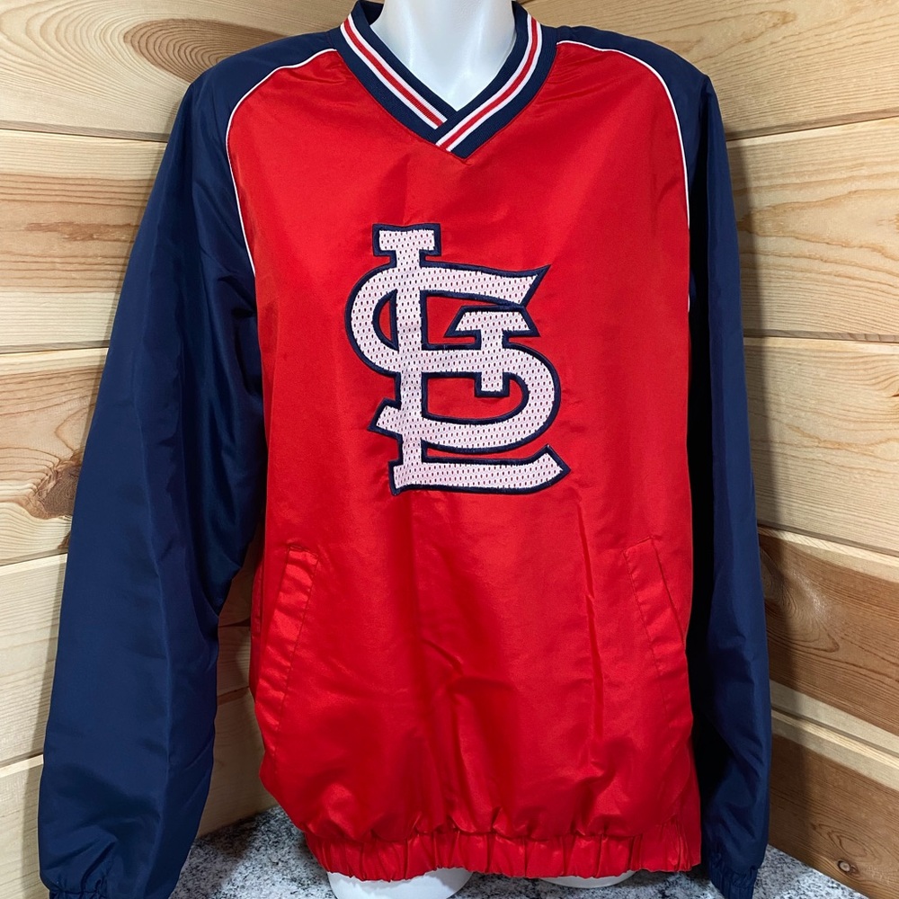 Men's Red and Blue Windbreaker Jacket